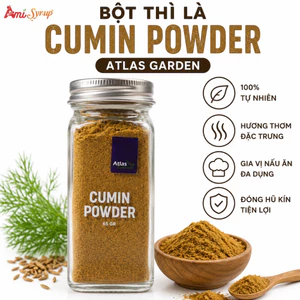 Bột Thì Là Atlas Garden Cumin Powder Lọ 65g, Gia Vị Nguyên Chất Cho Mọi Món Ăn Chuẩn Vị