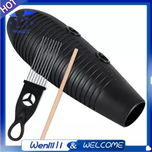 Nhạc cụ Guiro 3,9x13 Inch Guiro Nhạc cụ gõ Latin hình cá với 2 X Dao cạo Guiros Đào tạo âm nhạc