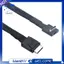 OcuLink PCIe PCI-Express SFF-8611 4i 42P Thẳng đến OcuLink SFF-8611 4I 90 độ cho cáp hoạt động dữ liệu SSD 0,5m