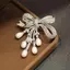 Cao Cấp Zircon Ngọc Trai Nơ sel Trâm Cài Thời Trang Cho Nữ Sáng Tạo Handmade Phù Hợp Với Corsage Chân Phụ Kiện Quần Áo Quà Tặng [Mina]