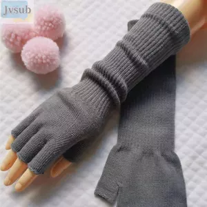 Găng Tay Nửa Ngón JVSUB Thu Đông Nữ Cô Gái Ấm Áp Cánh Tay