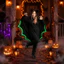 DONOVANQQ Dạ Quang Bat Body, Áo Đa Năng Dơi Reaper Áo, Punk Cosplay Trang Phục Hộp Đêm Thanh Đầm Đạo Cụ Halloween Trẻ Em Cape Carnival