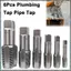 Bộ vòi ống NPT ren 6 miếng có hộp đựng Bộ dụng cụ khai thác ren cho các dự án hệ thống nước