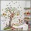 Động Vật Dễ Thương Trẻ Em Giấy Dán Tường Decal 4 Hoạt Hình Rừng Động Vật Cây Dán Tường Cho Trẻ Em Phòng Mầm Non Trang Trí Tường