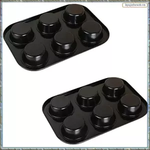 Khuôn Bánh Muffin Chảo 6 Lỗ Muffin Cốc Nướng Bánh Tự Làm Chảo Nướng Khuôn Nướng Bánh