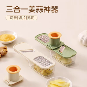 Máy Xay Tỏi Gừng Ba Trong Một Hộ Gia Đình Nhà Bếp Xay Tỏi Trộn Tỏi Máy Nghiền Hướng Dẫn Sử Dụng Tỏi Cắt Tỏi Dụng Cụ Tiện Dụng Báo Chí Gar