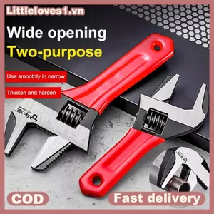 Littleloves1 1 Cái 6 / 8 "Tay cầm ngắn Cờ lê có thể điều chỉnh Cờ lê phòng tắm mở quá khổ Cờ lê Mini Bảng nhỏ Đường kính lớn Tay cầm ngắn có thể điều chỉnh VN