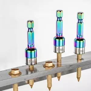 Littleloves1 1 / 4 Cái Ratchet Soet Batch Adapter Dụng Cụ Cờ Lê Tay Kim Loại 8mm Lục Giác Shank Tác Động Soets Cờ Lê Máy Khoan Điện Chuyển Đổi VN