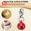 Mặt dây chuyền chuông Jingle Bell cho ba lô vải cổ chó mèo