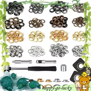 Bộ Dụng Cụ Grommet 1 / 2 Inch 120 Bộ, 2 Tùy Chọn Chiều Cao, Khoen & Grommets Với 4 Dụng Cụ Lắp Đặt, Cho Da, Dự Án DIY