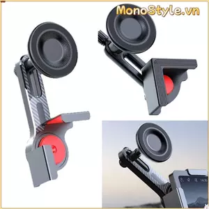 Giá đỡ màn hình ô tô MONOSTYLE, chống rung 360° từ tính, kẹp an toàn, góc điều chỉnh, màn hình trung tâm/bảng điều khiển