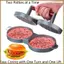 Hợp Kim Nhôm Hamburger Thịt Bấm Hình Tròn Hai Lần Burgers Cho Thịt Bò Nướng Khuôn Thực Phẩm Dụng Cụ Nhà Bếp