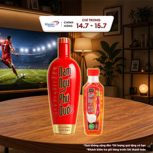 Combo 1 Nước mắm Nam Ngư Phú Quốc chai x 500ml + 1 Nước mắm cá cơm Nam Ngư chai thủy tinh chai x 500ml