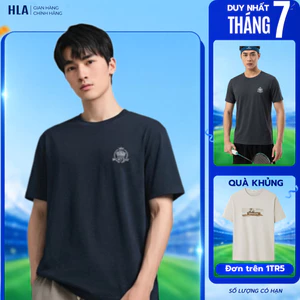 Áo Thun Nam Ngắn Tay HLA - Áo Chất Liệu Thoáng Khí, Mềm Mịn, Thêu Logo Tinh Tế