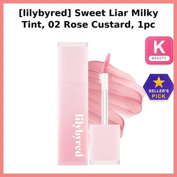 [lilybyred] Sweet Liar Milky Tint, 02 Rose Custard, 1 cái/ Son Tint Hàn Quốc/ Milky Finish/ Chính hãng của Seoul Pick