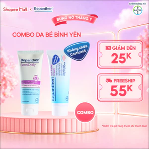 Combo Làn Da Bé Bình Yên: Kem Giảm Ngứa Bepanthen Itch Relief 20G/Tuýp + Kem Dưỡng Ẩm Bepanthen Sensidaily Tuýp 200G