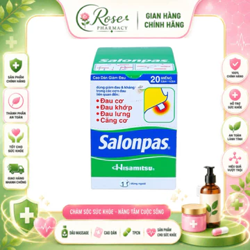 GIÁ SỈ [COMBO 400 MIẾNG] Salonpas Hisamitsu 20 miếng/hộp – CAO DÁN GIẢM ĐAU NHẬT BẢN