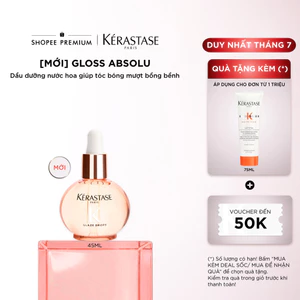 Dầu dưỡng nước hoa giúp tóc bóng mượt bồng bềnh Kérastase Gloss Absolu Glaze Drops Anti-Frizz Hair Oil 45ml
