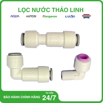 Van Một Chiều 6mm - Loại thẳng nối nhanh, co nối nhanh, co ren - Co cút máy lọc nước