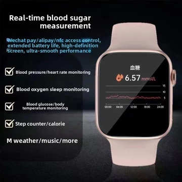 Đồng hồ thông minh đa chức năng Đo chính xác cao Bệnh tiểu đường huyết Huyết áp Lipid Blood Ox