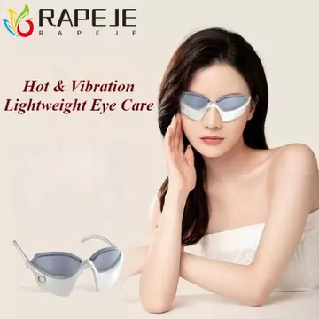 Máy mát xa mắt RAPEJE, Dụng cụ làm đẹp mắt vi rung nhiệt độ không đổi, Loại bỏ túi mắt Nén nhiệt Thư giãn và làm đẹp Thiết bị Massage mắt Thư giãn mắt