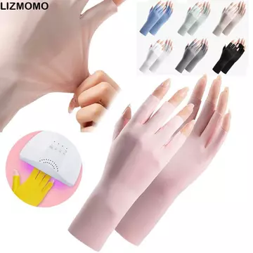 Găng Tay Chống Nắng LIZMOMO, Bảo Vệ Ngón Tay Da Móng Tay Uv Bảo Vệ Găng Tay Tranh Móng Tay, Phụ Kiện Đèn Led Chống Bức Xạ Chống Tia Tia UV Móng Tay Nghệ Thuật Găng Tay Tăng Cường M