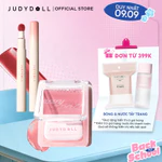 [COMBO 2] Combo Son Đầu Bông 2.6ml & Má Hồng Kem 3g JUDYDOLL Căng Bóng Mịn Da Lâu Trôi Bền Màu — ảnh 1