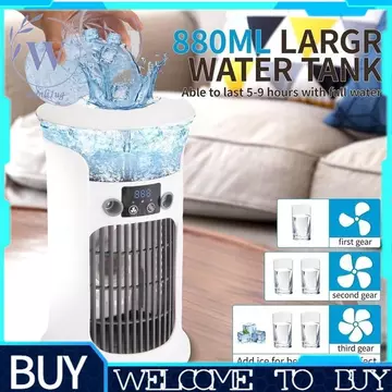 Máy làm mát không khí làm mát bay hơi điều hòa di động cho phòng, Quạt AC di động đa chức năng 4 trong 1 cho gia đình & du lịch A