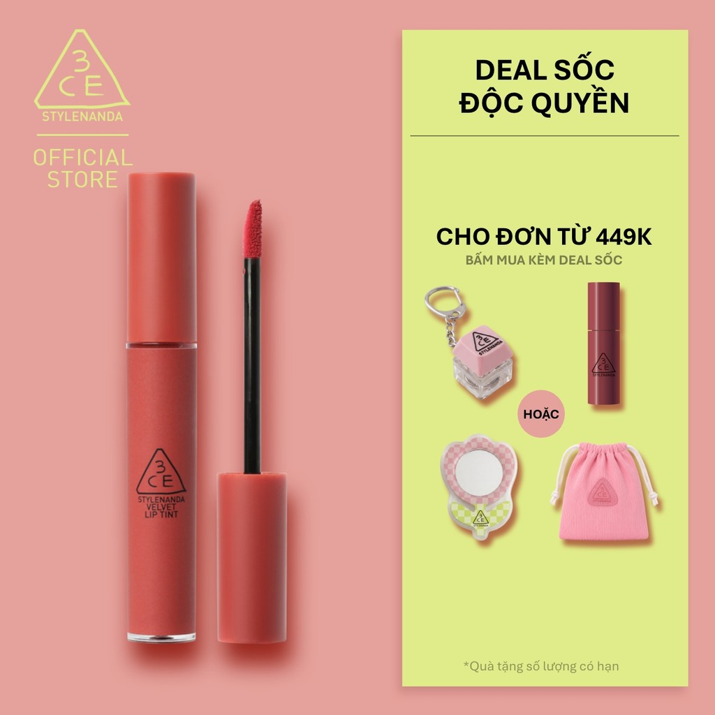 Son kem lì nhung mịn 3CE Velvet Lip Tint