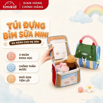 Túi Đựng Bỉm Sữa Mini Đa Năng Chống Thấm Nước Cho Mẹ Bỉm Đựng Bình Sữa, Bỉm, Khăn Ướt, Đồ Sơ Sinh