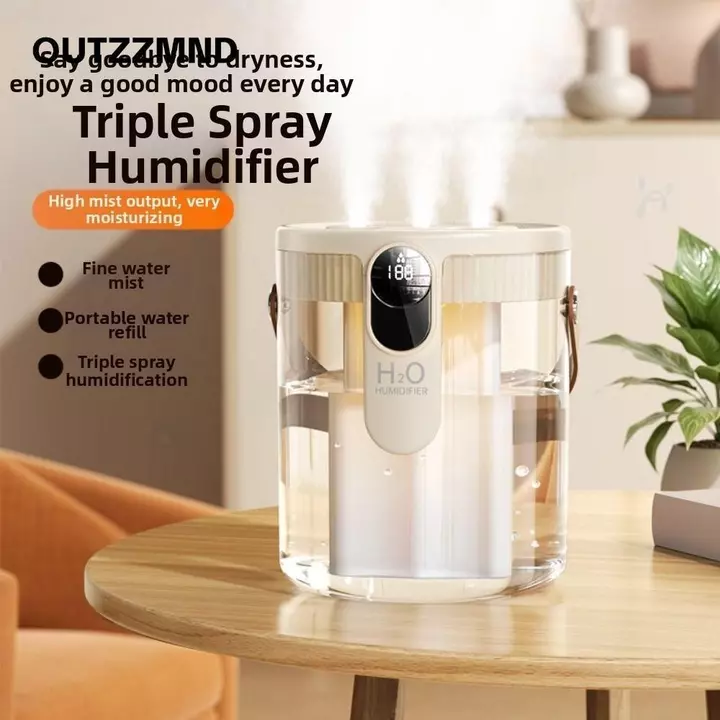 Máy tạo độ ẩm không khí QUTZZMND, có đèn LED Máy tạo độ ẩm lấp đầy hàng đầu 1,5L, Máy tạo sương mù Máy tạo độ ẩm thông minh có thể sạc lại di động cho phòng ngủ, văn phòng tại nhà