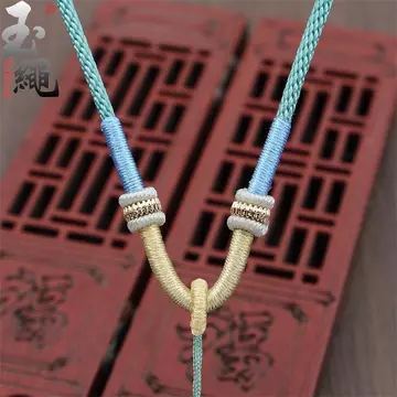 ((Gói 2) Dây chuyền dệt tay Dây ngọc bích Mặt dây chuyền sáp ong Dây mặt dây chuyền nam nữ Mặt dây chuyền ngọc bích Mặt dây chuyền ngọc bích Dây cuộn dây treo cổ