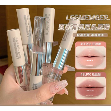 LEEMEMBER / LEEMBER Đôi Đầu Son Bóng Nước Gương Bóng Son Bóng Son Bóng Mờ Son Môi Không E