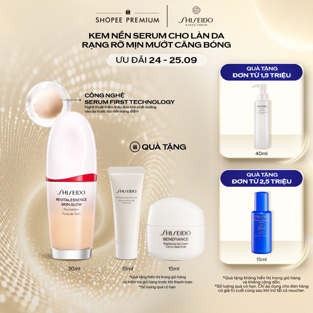 Kem nền Shiseido Revitalessence Skin Glow Foundation 30ml