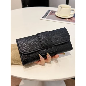 Women's Korean-Style PU Leather Long Wallet