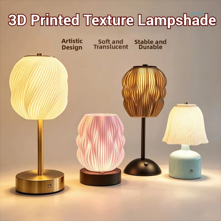 Tấm che đèn để bàn QINDAL, Tấm che đèn in 3D trang trí tinh tế, Phụ kiện đèn Đèn mềm bán trong suốt Đèn ngủ LED chống sốc Đèn ngủ Đèn ngủ