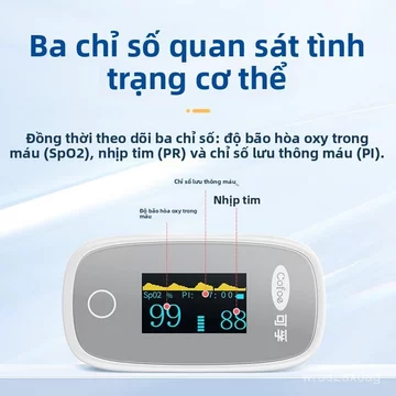 Máy đo oxy huyết Kefu OXH88W kẹp ngón tay đo nhịp tim SpO2 đầu ngón