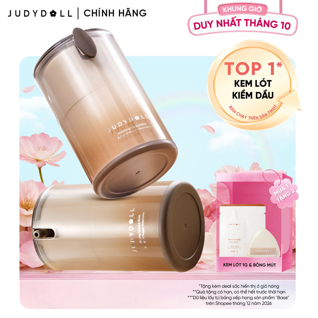 Kem lót kiềm dầu có dưỡng 2in1 Judydoll Mattifying Makeup Base 30g