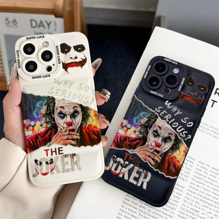 Ốp điện thoại Cool The Joker cho iPhone 17 / 17 Air / 16E / 15 Plus / 14 / 13 / 12 / 11 / Pro Max. Chống sốc và chống rơi. Hộp đựng túi khí kiểu áo khoác silicon lỏng che phủ toàn diện