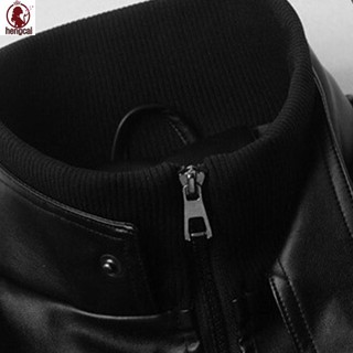 Áo khoác da nam Slim Punk Style Stand-Up Collar Zipper Cardigan Top