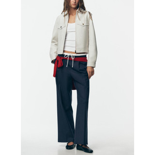 áo khoác Zara made in Morocco dạ đanh lót lụa kéo khóa khỏe khoắn
