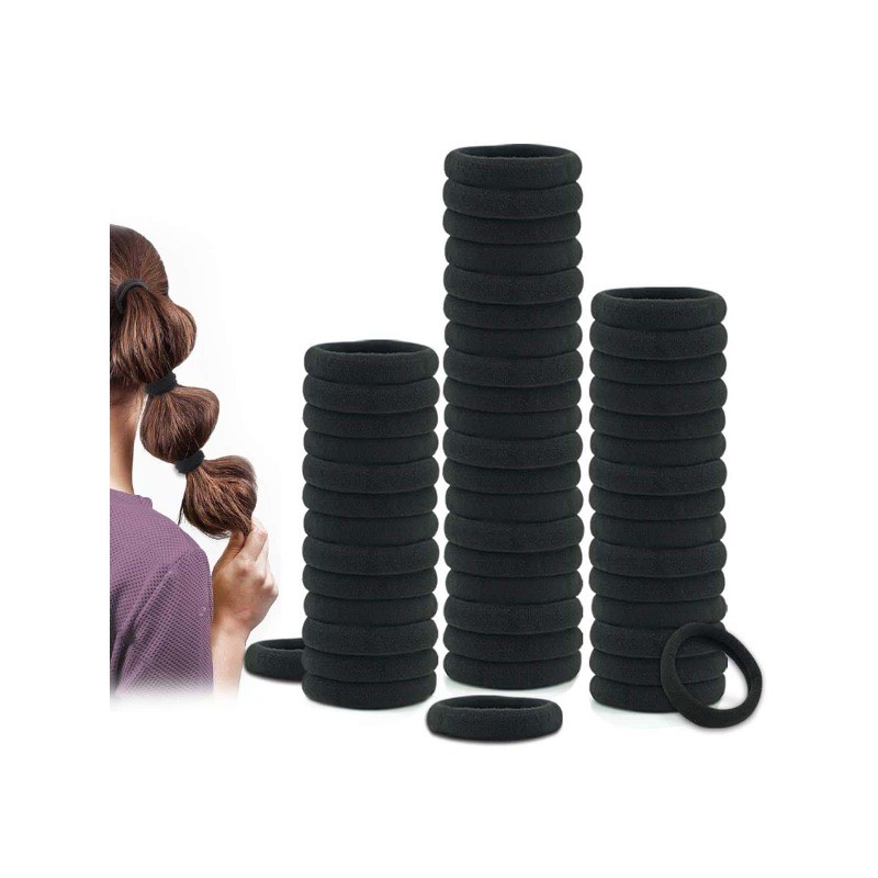 Bộ 50 Dây Buộc Tóc Scrunchies Cho Nữ - Thiết Kế Tối Giản & Co Giãn, Perfect Cho Mỗi Ngày