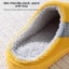 Dép đi sàn gia đình GAVESTO, Dép cotton sọc nữ mùa thu đông thoải mái, Giày cotton ấm áp đế dày mềm chống trượt bền bỉ dành cho nữ và nam giới