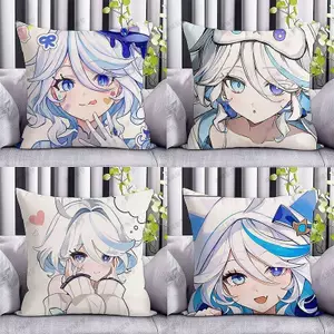 【Ready Stock】 Original God Q Version Cute Small Fulfil Square Pillow Cute Series Pillow Dormitory Sleeping Office Seat Cushion N99W