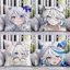 【Ready Stock】 Original God Q Version Cute Small Fulfil Square Pillow Cute Series Pillow Dormitory Sleeping Office Seat Cushion N99W