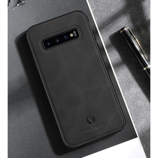 Ốp điện thoại Trơn Mờ Cho Samsung Galaxy S10 Plus S9 Plus S8 Plus Vỏ Tích Hợp Tấm Nam Châm Da PU Ốp điện thoại Cứng Mờ Cho Galaxy S10 + S9 + S8 +