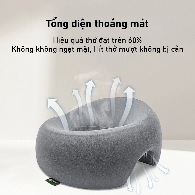 Gối úp mặt Memory Foam – Thiết kế công thái học, thoáng khí, massage mặt và cổ toàn diện
