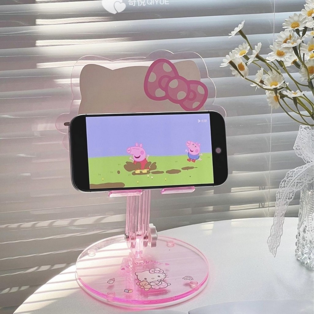 Giá Đỡ Điện Thoại Để Bàn Mèo Hello Kitty Dễ Thương Điều Chỉnh Được Độ Cao Decor Bàn Làm Việc