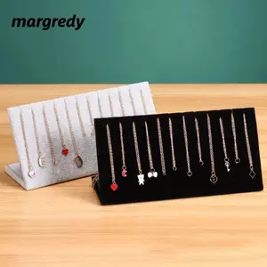 Giá đỡ trưng bày vòng cổ MARGREDY, Giá đỡ bông tai đơn giản hình chữ L, Dụng cụ tổ chức bông tai bền bỉ dung tích lớn sang trọng