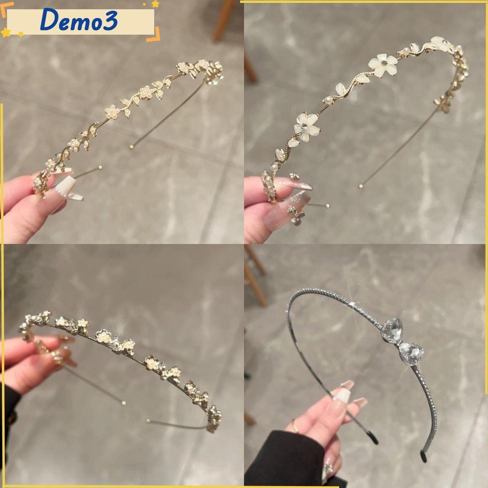 BĂNG ĐÔ HOA RHINESTONE BĂNG ĐÔ CỔ TÍCH HOA BĂNG ĐÔ NƠ PHA LÊ TIARAS CÔ DÂU CÔNG CHÚA VƯƠNG MIỆN THANH LỊCH MỎNG HÀN QUỐC TINH TẾ TIỆC SINH NHẬT PHỤ KIỆN HEADHOOP PHONG CÁCH RỪNG